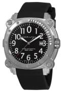 Hamilton Herreklokke H78555333 Nav Below Zero Sort/Gummi Ø42 mm