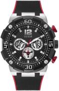 Guess Herreklokke GW0264G1 Sort/Gummi Ø49 mm