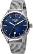 Ferrè Milano Herreklokke FM1G143M0061 Federico Blå/Stål Ø42 mm