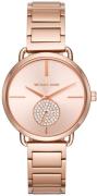 Michael Kors Dameklokke MK3640 Portia Rosegullfarget/Rose-gulltonet