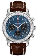 Breitling Herreklokke AB0121211C1P2 Navitimer 01 Blå/Lær Ø43 mm