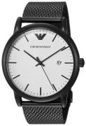 Emporio Armani Herreklokke AR11046 Dress Hvit/Stål Ø43 mm