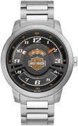 Bulova Herreklokke 76A162 Harley-Davidson Sort/Stål Ø43 mm