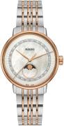 Rado Dameklokke R22883953 Coupole Hvit/Rose-gulltonet stål Ø34 mm