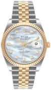 Rolex Herreklokke 126333-0018 Datejust 41 Hvit/18 karat gult gull