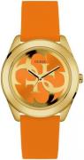 Guess Dameklokke W0911L4 Orange/Gummi Ø38 mm