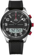 Swiss Military Herreklokke SM34061.01 Chrono Sort/Gummi Ø45 mm