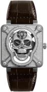 Bell & Ross Herreklokke BR-01-LAUGHING-SKULL-FULL-DIAMON Br 01