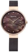 Bering Dameklokke 12034-265 Classic Brun/Stål Ø34 mm