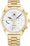 Tommy Hilfiger Herreklokke 1791726 Sølvfarget/Gulltonet stål Ø44 mm