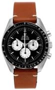 Omega Herreklokke 311.32.42.30.01.001 Speedmaster Moonwatch Sort/Lær