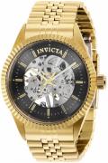 Invicta Herreklokke 36442 Specialty Sort/Gulltonet stål Ø43 mm