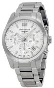 Longines Herreklokke L2.786.4.76.6 Conquest Sølvfarget/Stål Ø41 mm