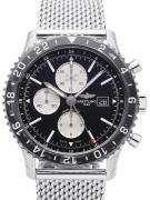 Breitling Herreklokke Y2431012-BE10-152A Chronoliner Sort/Stål Ø46