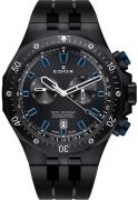 Edox Herreklokke 10109-37NBUCA-NIBU Delfin Sort/Gummi Ø43 mm