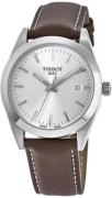 Tissot Herreklokke T127.410.16.031.00 T-Classic Sølvfarget/Lær Ø40