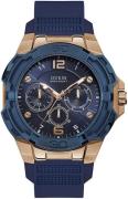 Guess Herreklokke W1254G3 Blå/Gummi Ø46 mm