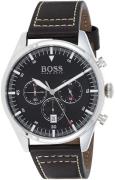 Hugo Boss Herreklokke 1513708 Sort/Lær Ø44 mm