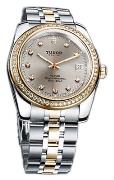 Tudor Herreklokke 21023-62583-GRDIDSTL Classic Date Grå/Gulltonet