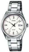 Casio Dameklokke LTP-1302PD-7A1VEF Collection Hvit/Stål Ø30 mm