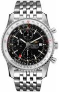 Breitling Herreklokke A24322121B1A1 Navitimer Gmt Sort/Stål Ø46 mm