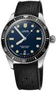 Oris Herreklokke 01 733 7707 4055-07 4 20 18 Diving Blå/Gummi Ø40 mm