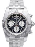 Breitling Herreklokke AB011012-B967-375A Chronomat 44 Sort/Stål Ø44