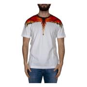 Wings T-Shirt White Multi, Stilig Herre T-Skjorte