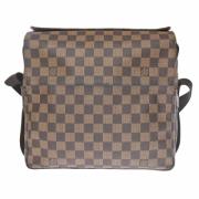 Pre-owned Brunt lerret Louis Vuitton Naviglio