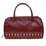 Pre-owned Red Leather Yves Saint Laurent veske