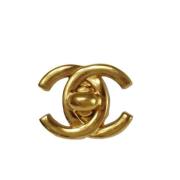 Pre-owned Gull Metal Chanel øredobber