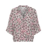 Fiore Top - Blomstermønstret Bluse