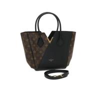 Pre-owned Brunt lerret Louis Vuitton Tote