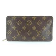 Vintage Brun Stoff Louis Vuitton Lommebok