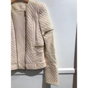 Pre-owned Rosa skinn Balmain jakke