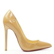 Pre-owned Beige skinn Christian Louboutin hæler