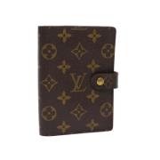 Pre-owned Brunt lerret Louis Vuitton Kalender