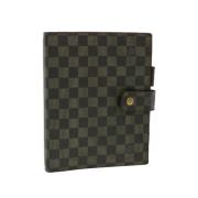 Pre-owned Brunt lerret Louis Vuitton dagbok