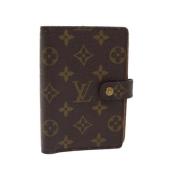 Pre-owned Brunt lerret Louis Vuitton Kalender