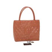 Pre-owned Rosa skinn Chanel Tote