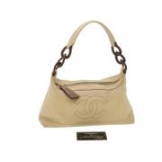 Pre-owned Beige Canvas Chanel veske