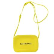 Pre-owned Gul skinn Balenciaga crossbody veske