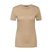 Beige Bruuns Bazaar Katka Shotsleeve T-Shirt Overdeler