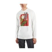 Urban Artistisk Grafisk Sweatshirt