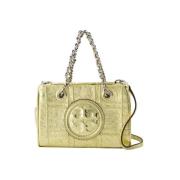 Metallisk skinn Tory Burch veske