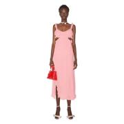 Rosa Acne Studios Ruffle Slip Dress Kjoler