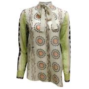 Pre-owned Beige Silk Dior Top