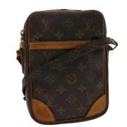 Pre-owned Brunt lerret Louis Vuitton Donau