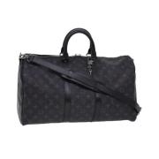 Pre-owned Svart skinn Louis Vuitton Keepall