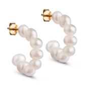 Chunky Pearl Hoops - Barokk Eleganse